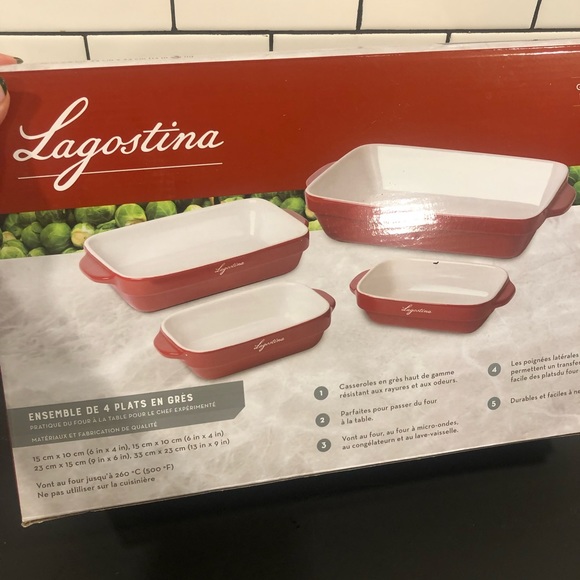 Lagostina 4 piece ceramic bake set - Picture 4 of 9